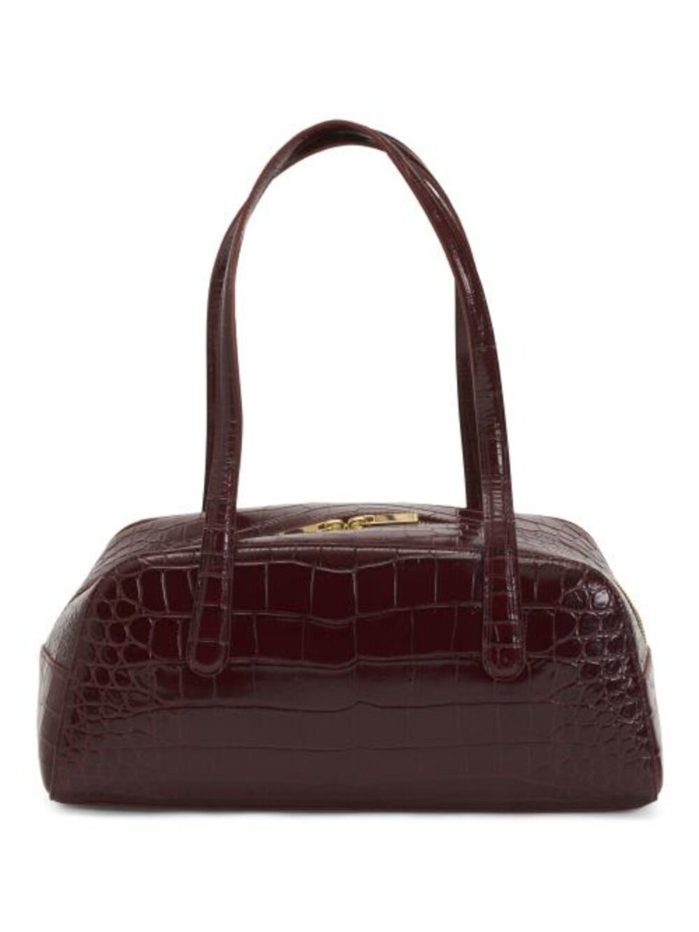 MANSUR GAVRIEL Made In Italy Leather Helios Faux Crocodile Satchel
